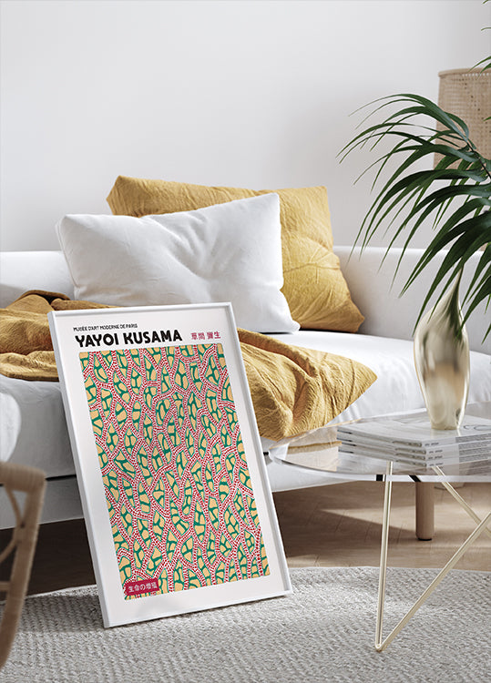 Yayoi Kusama Poster, Proliferation of Life, modernes abstraktes Kunstdruck-Poster - Posterbox.dk