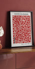 Yayoi Kusama, Red Dots zeitgenössisches Kunstplakat - Posterbox.dk