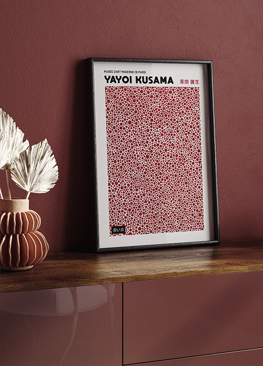 Yayoi Kusama Red Dots Poster - Posterbox.dk