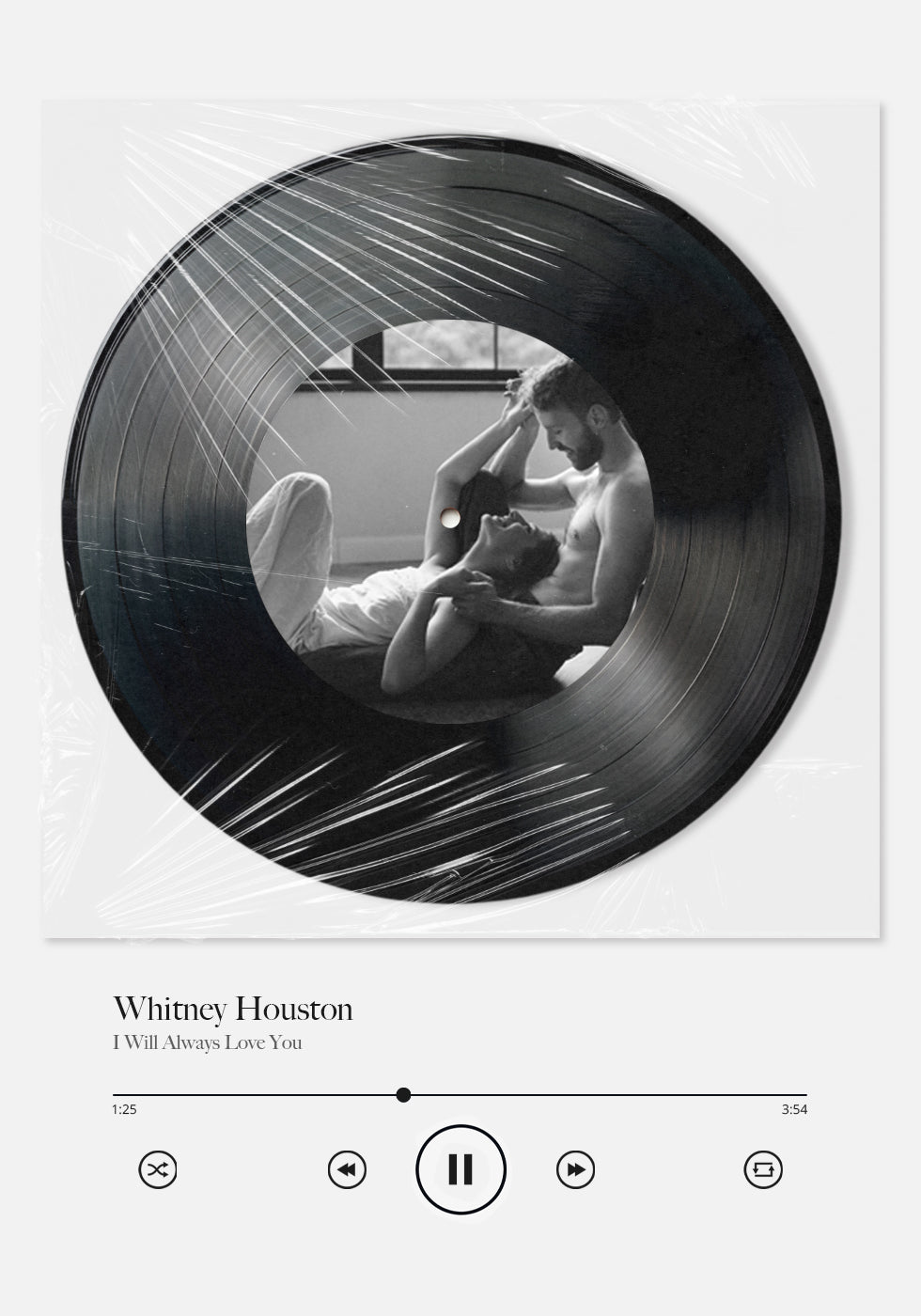 Dein Song, deine Geschichte, personalisiertes Vinyl-Schallplatten-Poster – Posterbox.dk