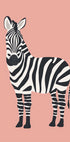 Zebra-Illustrationsposter - Posterbox.dk
