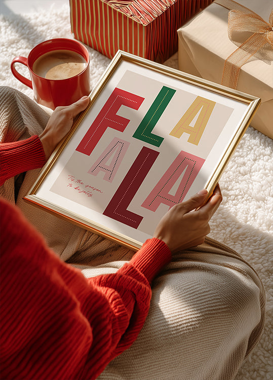 FaLaLa Christmas Season Plakat - Posterbox