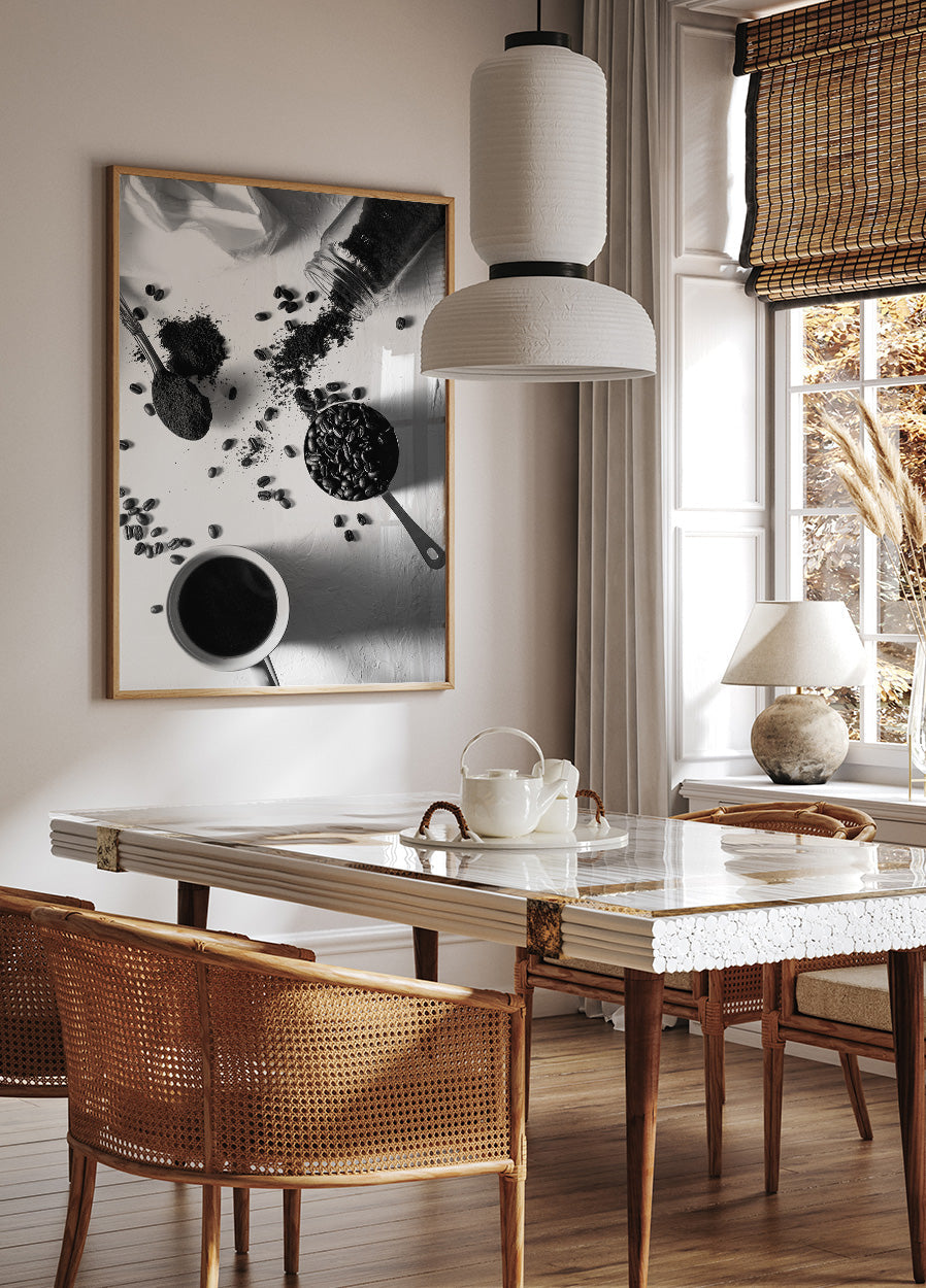 Prozess der Kaffeezubereitung Poster - Posterbox.dk