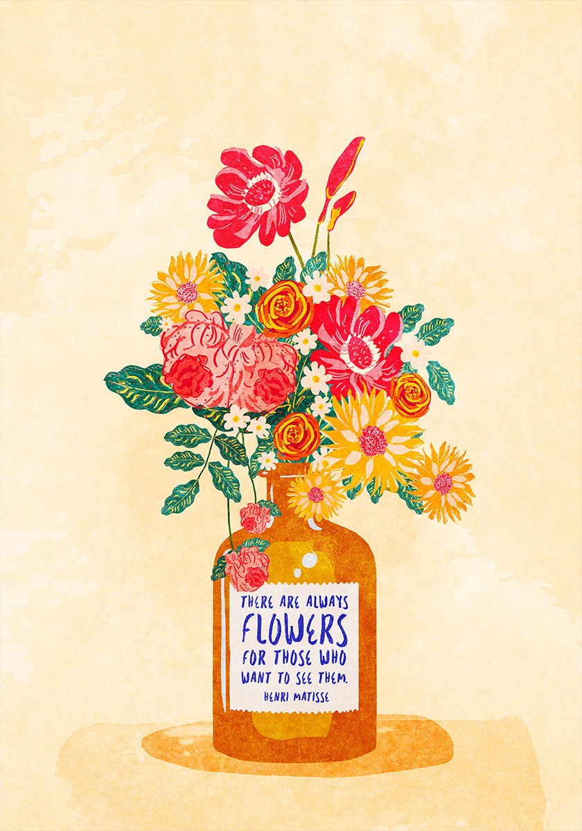 Always flowers Plakat - Posterbox
