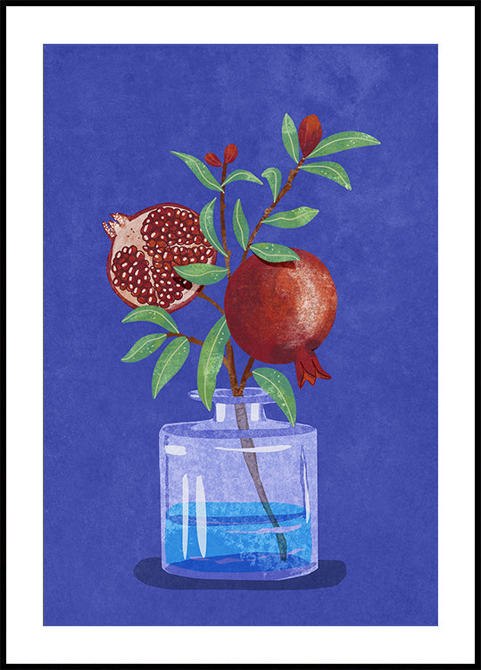 pomegranate in Vase - Posterbox