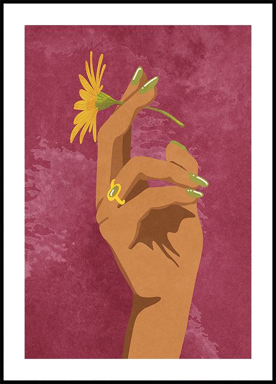 Smoking Flower Plakat - Posterbox