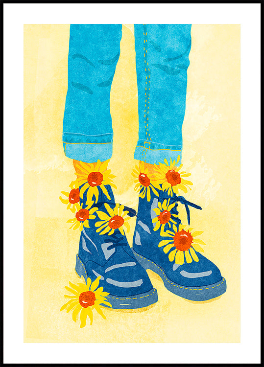 Sunflower Walk Plakat - Posterbox