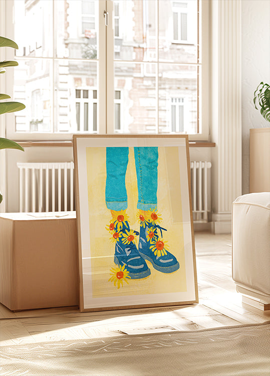 Sunflower Walk Plakat - Posterbox