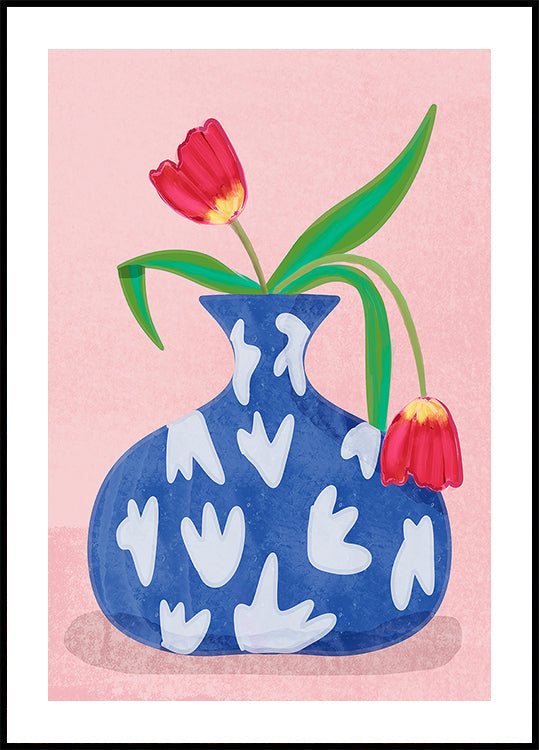 Tulpe in vase Plakat - Posterbox