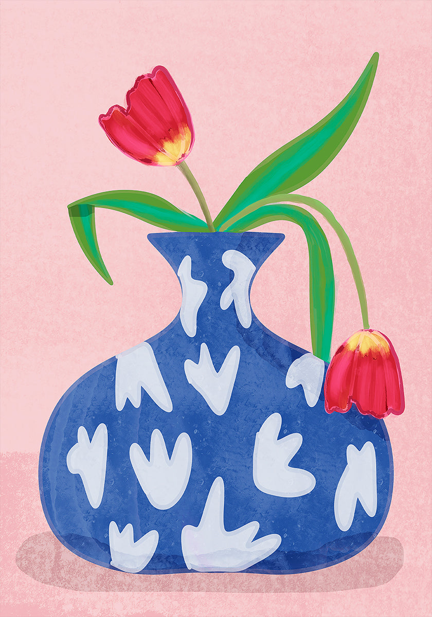Tulpe in vase Plakat - Posterbox