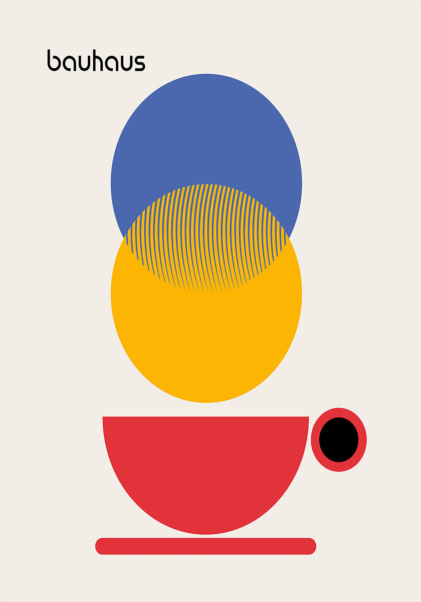 Bauhaus Coffee Abstract - Posterbox