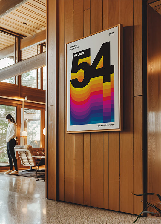 Studio 54 Retro Design Plakat - Posterbox