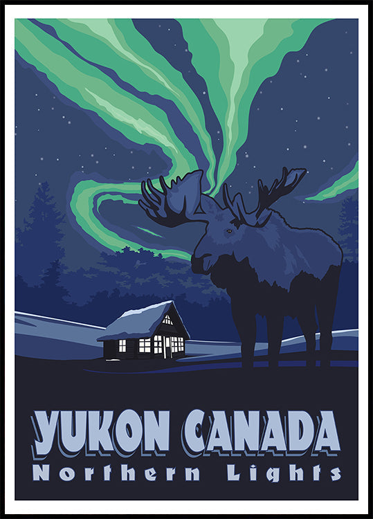Yukon Canada Travel Print Plakat - Posterbox