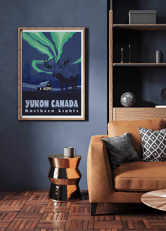 Yukon Canada Travel Print Plakat - Posterbox