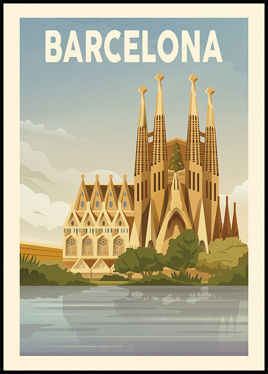 Barcelona Travel Print (NEW) - Posterbox