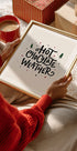 Hot Chocolate Weather Christmas Noël Holiday Season Text Quote Typography Plakat - Posterbox