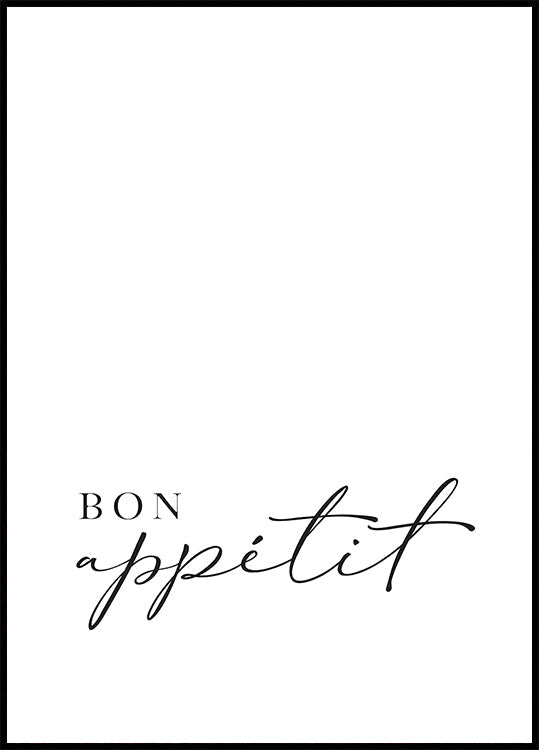 Bon appétit Plakat - Posterbox