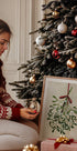 Mistletoe bouquet with bow Plakat - Posterbox