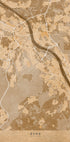 Sepia vintage map of Bonn Germany Plakat - Posterbox