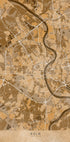 Sepia vintage map of Köln Germany Plakat - Posterbox