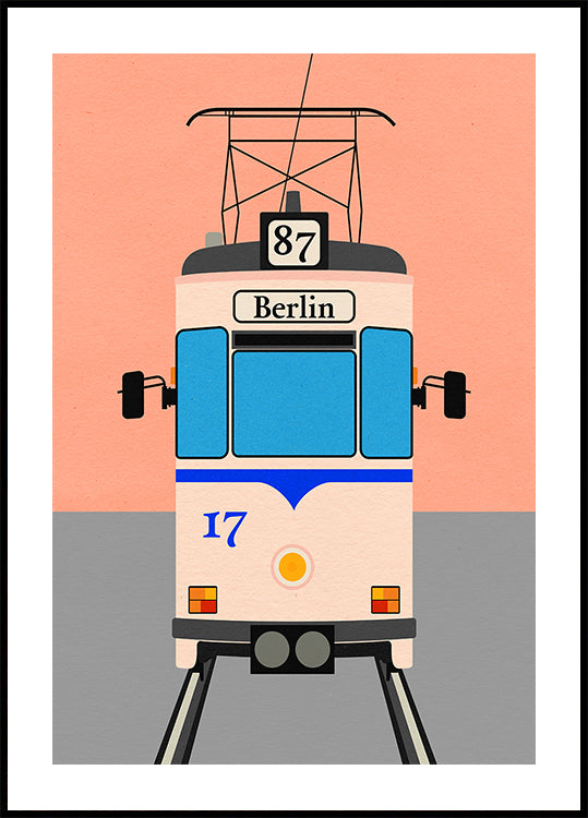 Berlin Tram Plakat - Posterbox