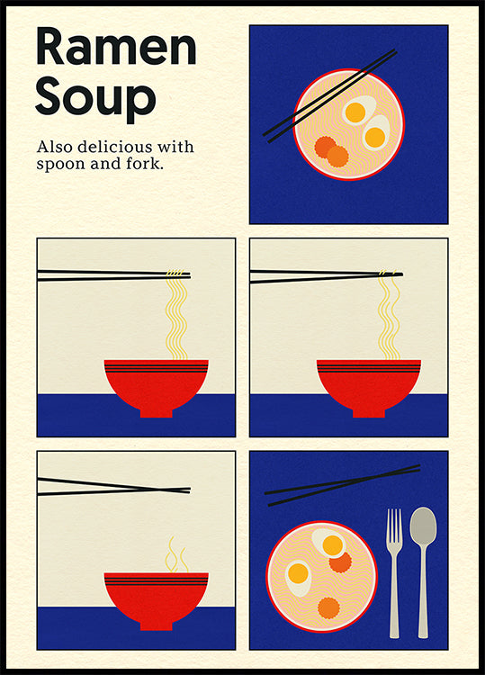 Poster Ramen Soup Plakat - Posterbox