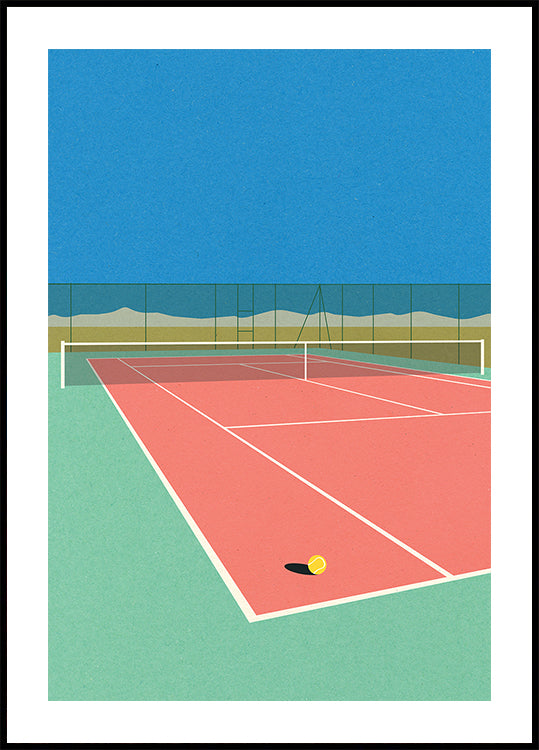 Tennis Court In the Desert Plakat - Posterbox