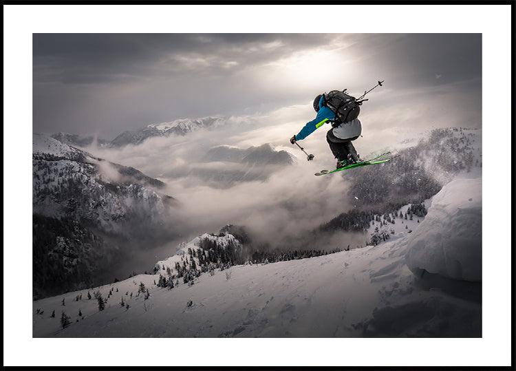 Backcountry skiing Plakat - Posterbox