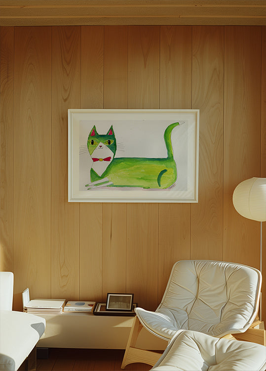 The green cat Plakat - Posterbox