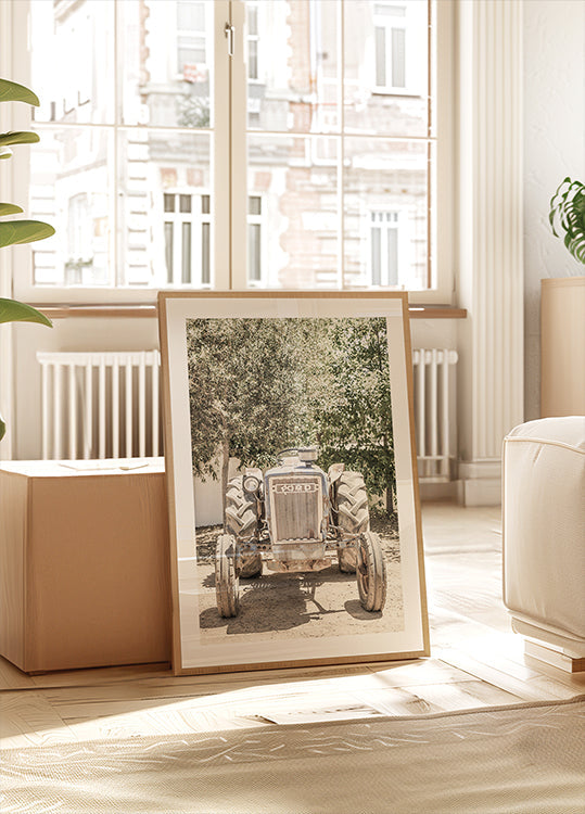 Rugged Tractor Scene Plakat - Posterbox