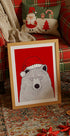 Santa red bear Plakat - Posterbox