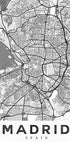 Madrid White Poster - Posterbox