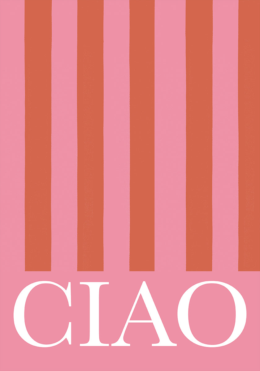 Ciao Stripes Plakat - Posterbox