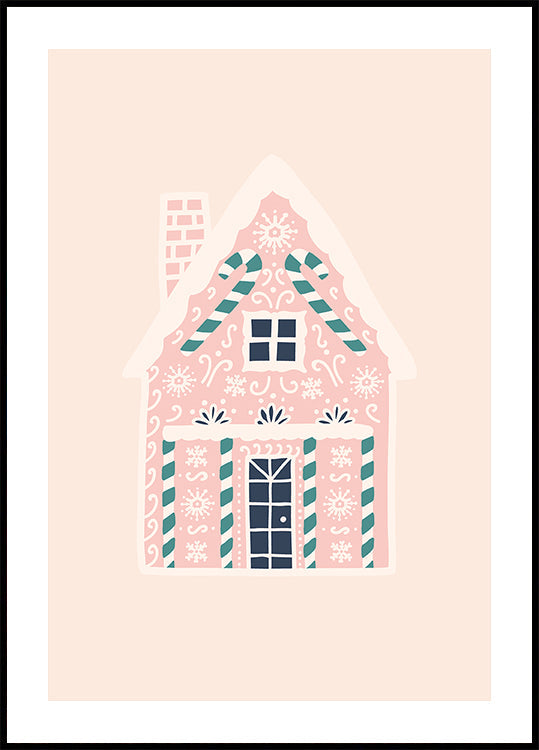 Christmas Gingerbread House Plakat - Posterbox