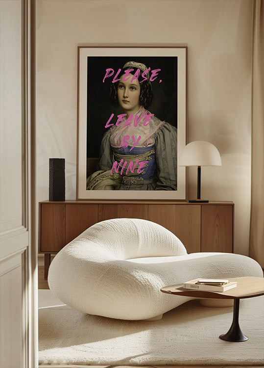 Please, Leave By Nine Plakat - Posterbox