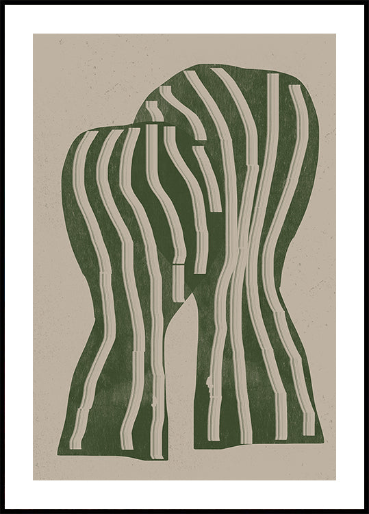 Curved Stripes - Posterbox