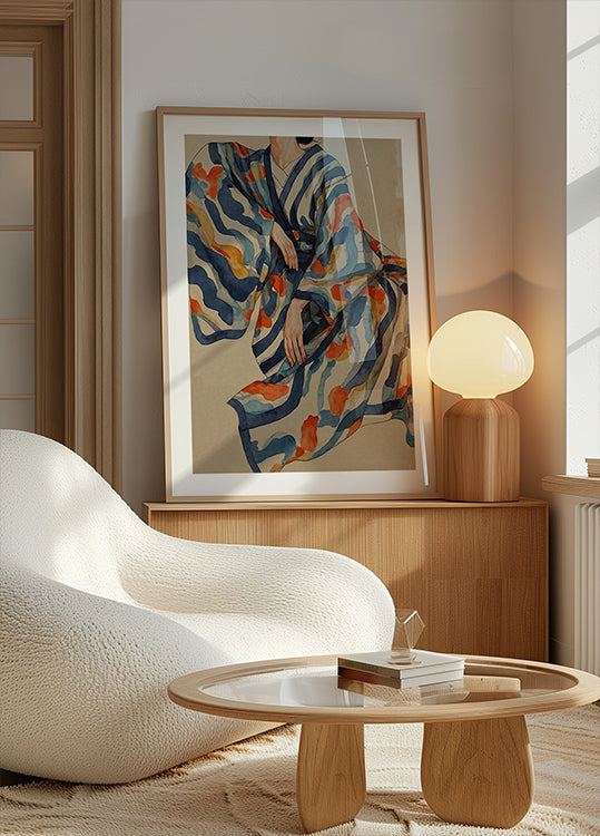 Flowing Kimono Patterns - Posterbox