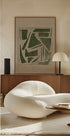 Green Geometric Maze - Posterbox