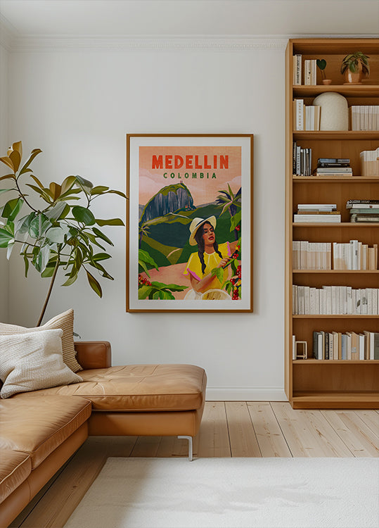 Medellin Colombia Travel Plakat - Posterbox