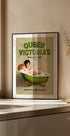 Queen Victoria English Gin Bath Pinup Girl - Posterbox