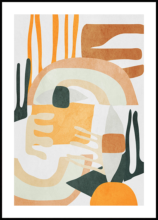 Geometric Shapes Abstract Harmony Plakat - Posterbox