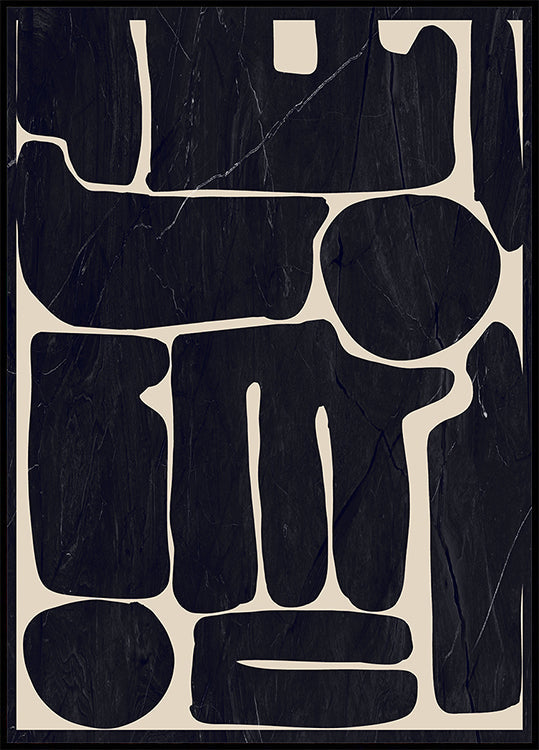 Modern Abstract Minimal Shapes 162 Plakat - Posterbox
