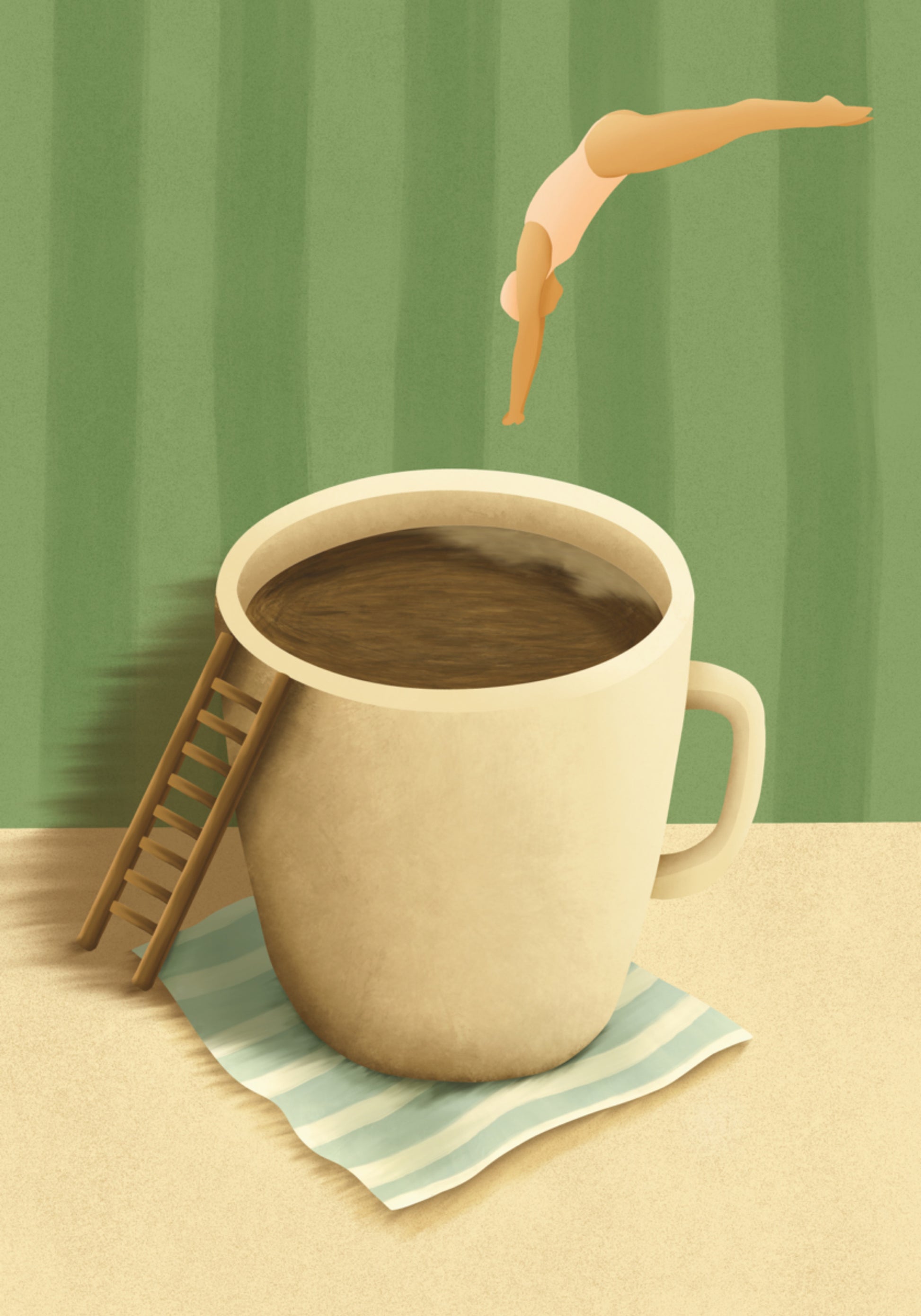 Morgenkaffee-Tauchgang