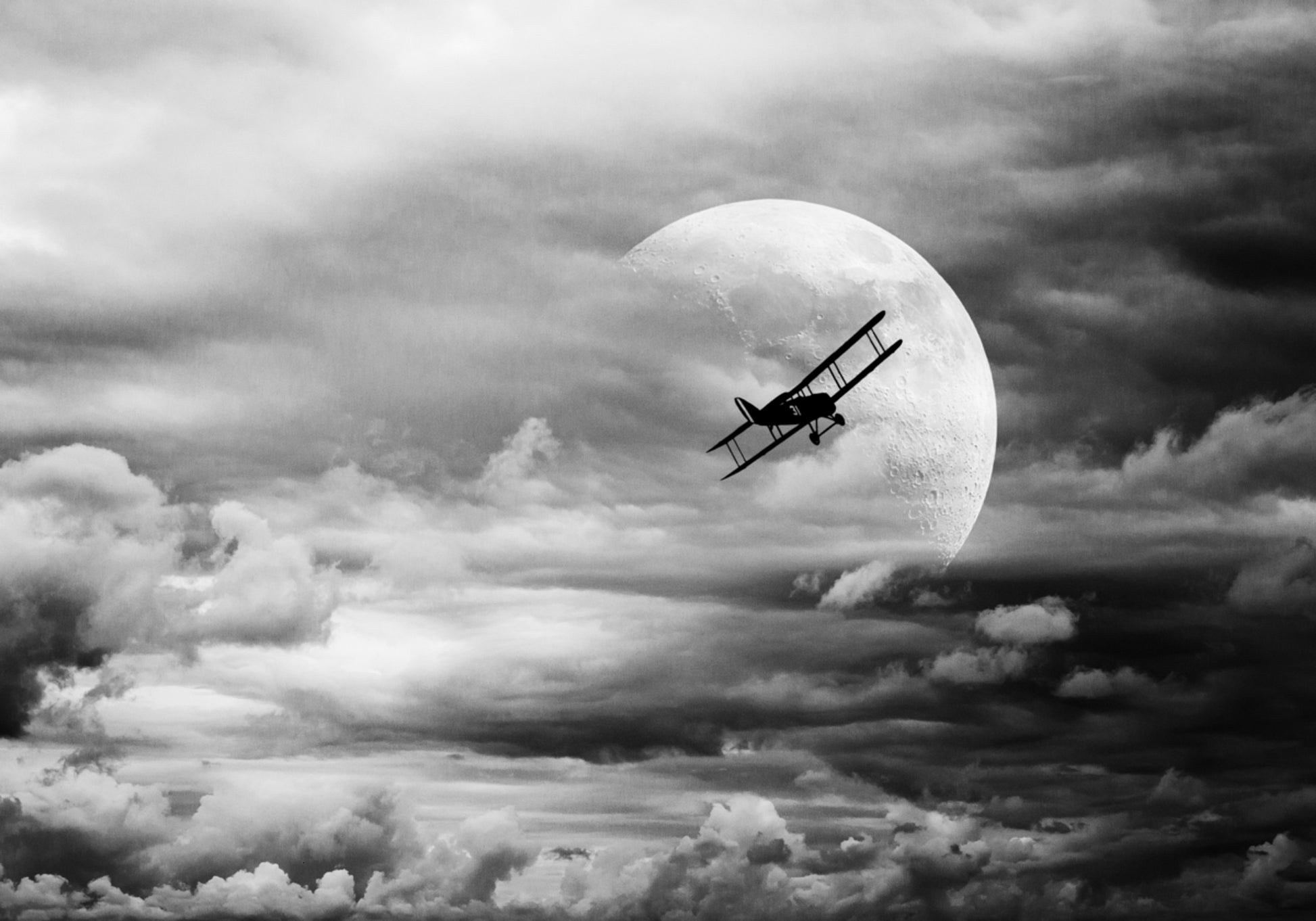 Doppeldecker-Mondflug