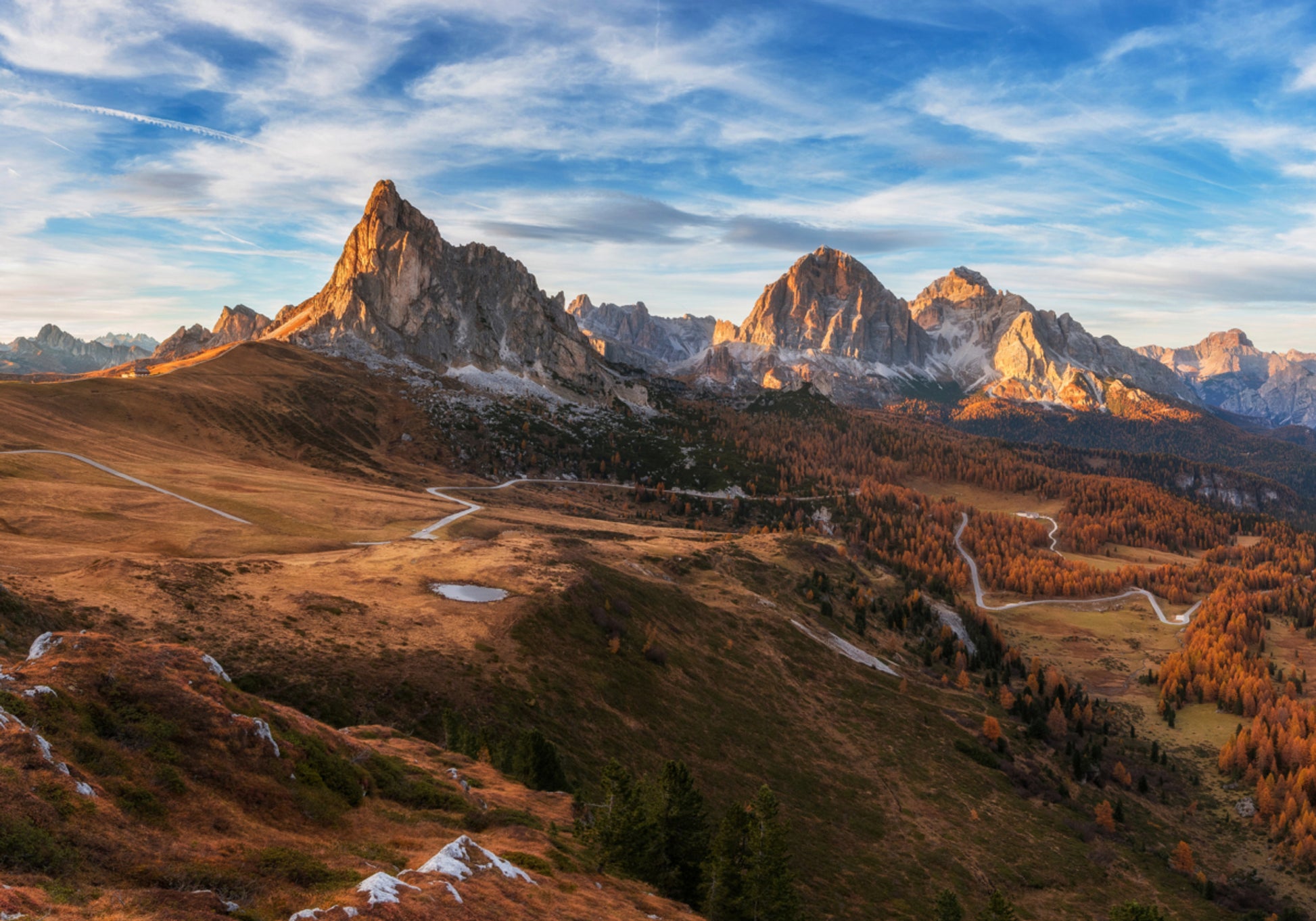 Goldene Herbstberge