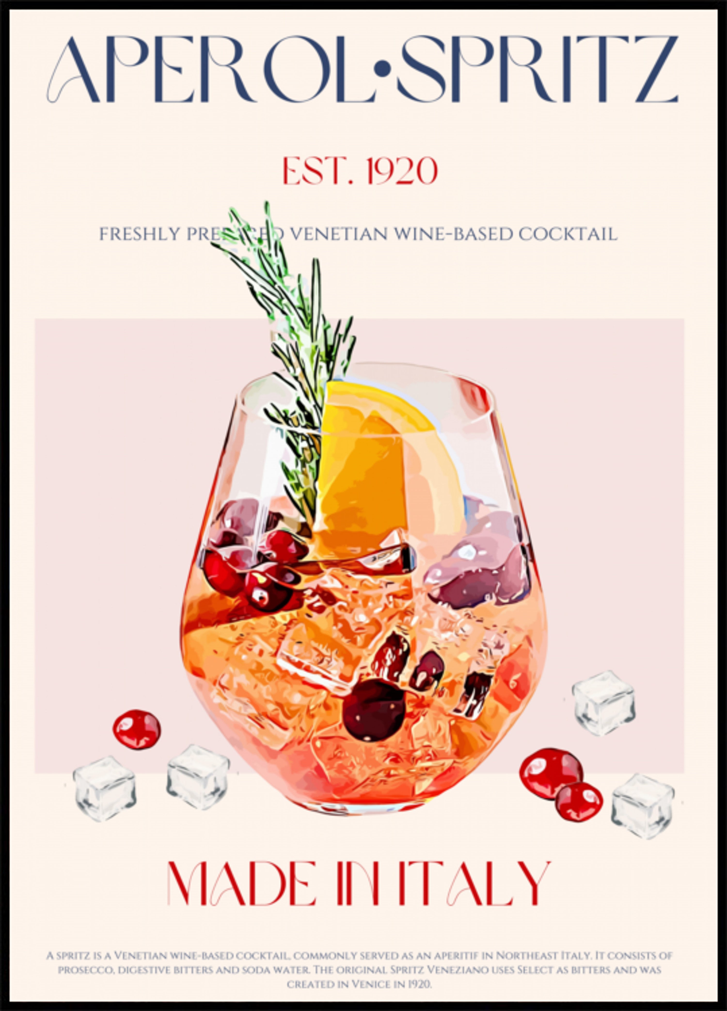 Venezianischer Spritz-Cocktail