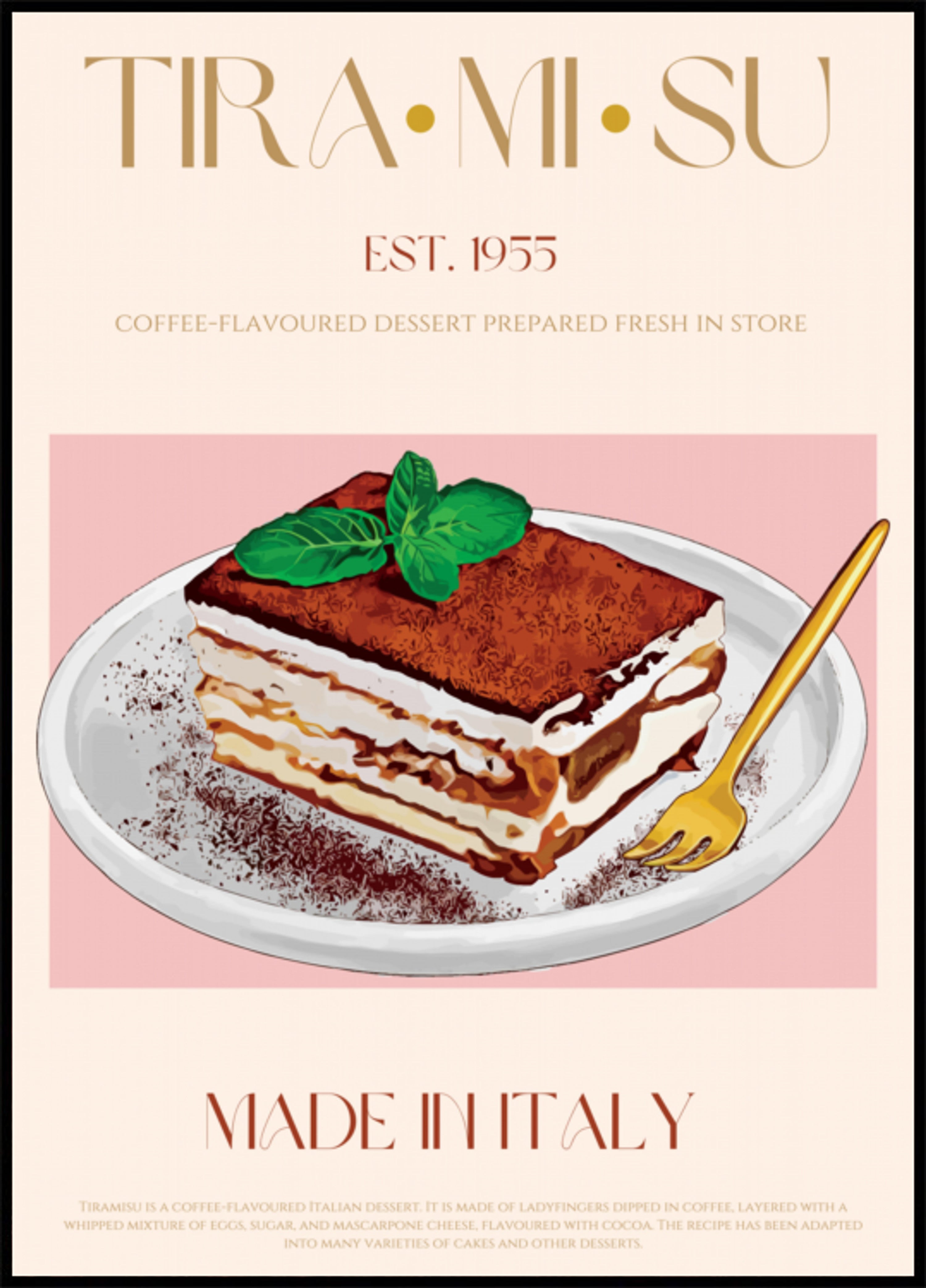 Klassisches italienisches Tiramisu