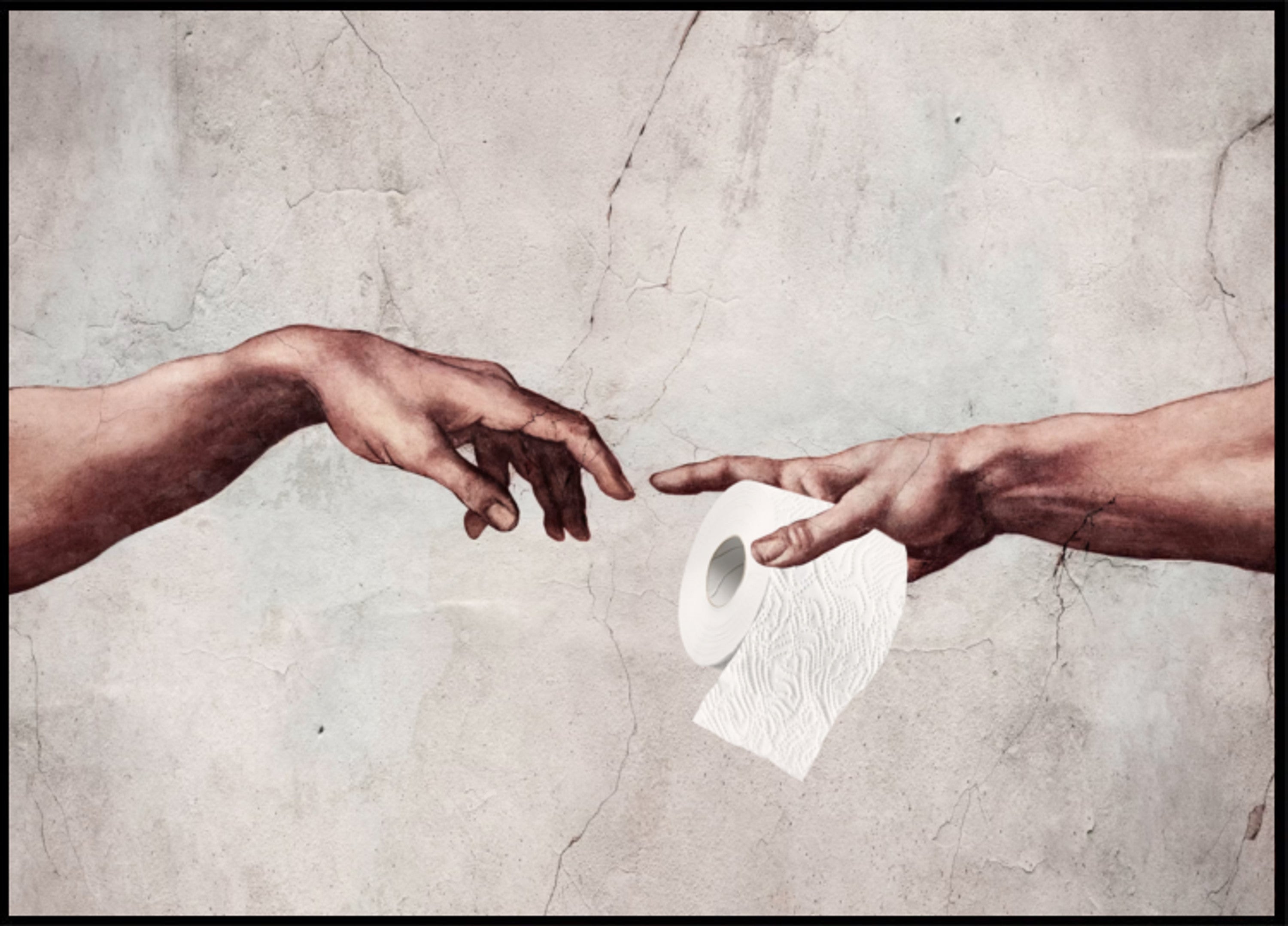 Toilettenpapier-Parodie
