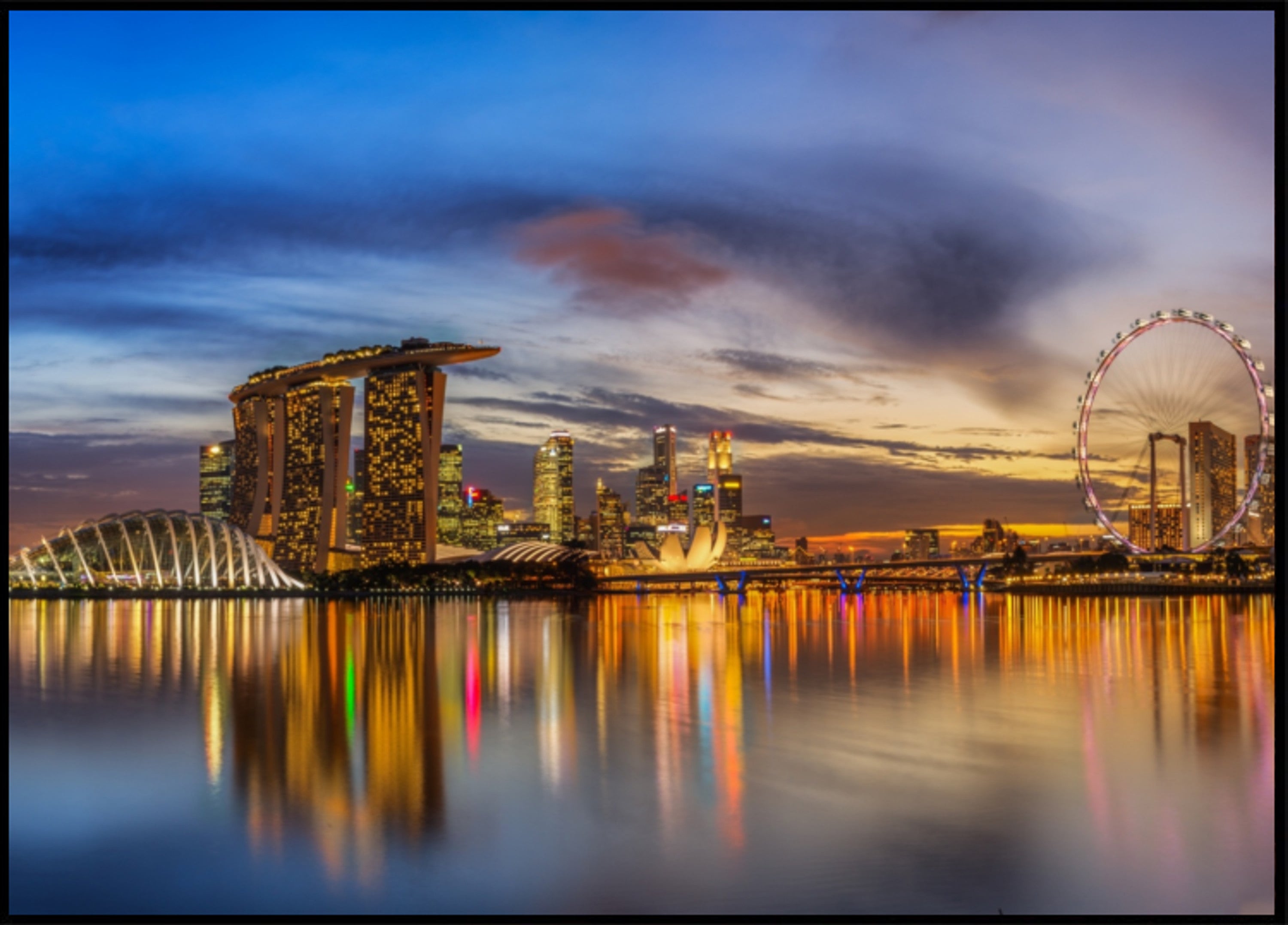 Marina Bay Dämmerungsglühen