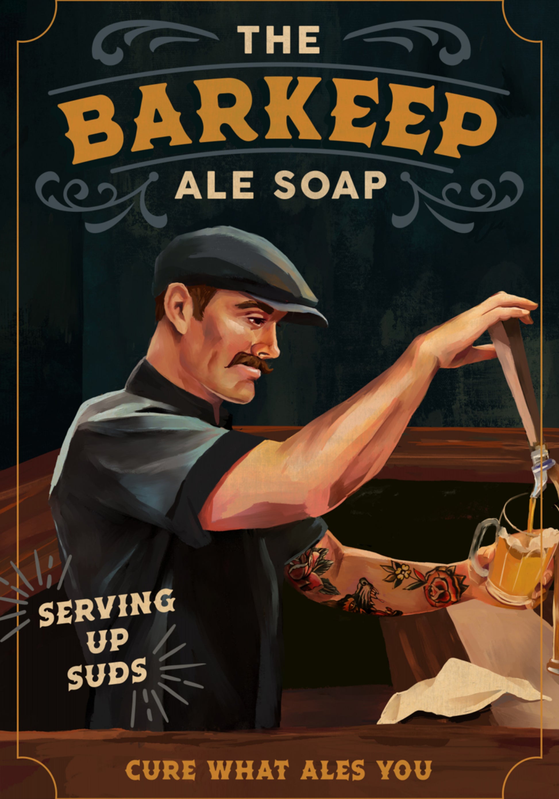 Barkeeper-Seifenposter 20x30